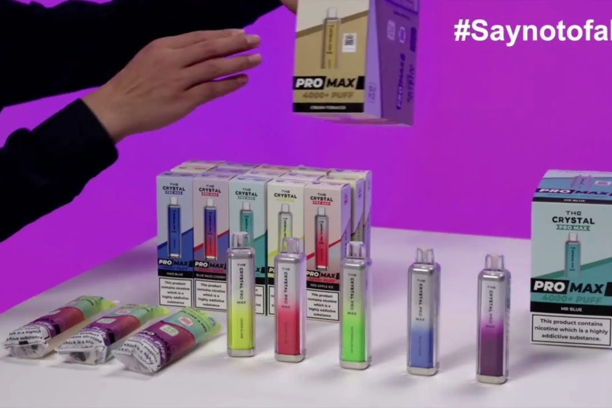 do crystal pro max have nicotine